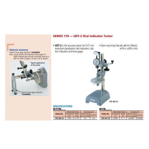 Dụng cụ hiệu chuẩn đồng hồ so Mitutoyo 170-102-12