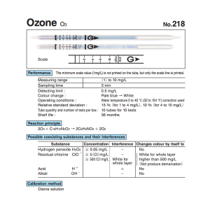 Ống phát hiện Ozone O3 Gastec 218