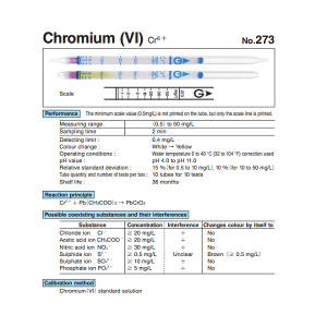 Ống phát hiện Ion Crom Cr6+ Gastec 273