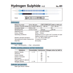 Ống phát hiện nhanh khí H2S Gastec 4H