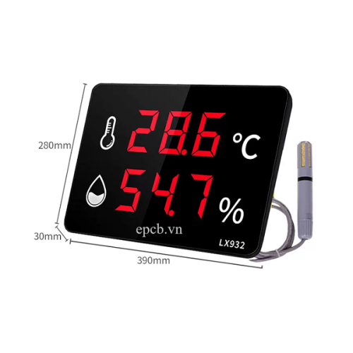 Đồng hồ đo nhiệt độ độ ẩm đầu dò rời EP-LX932