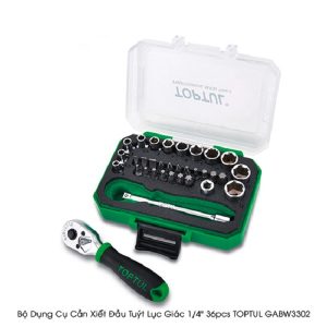 Bộ cần xiết đầu lục giác 1/4″ 36pcs GABW3302