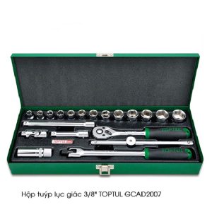 Hộp đầu tuýp 3/8″ 20 chi tiết TOPTUL GCAD2007