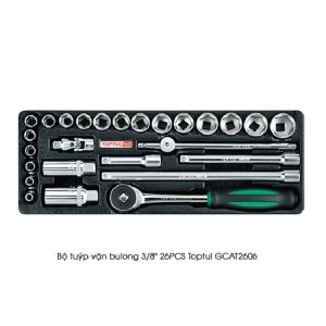 Bộ tuýp vặn bulong 3/8″ 26PCS Toptul GCAT2606