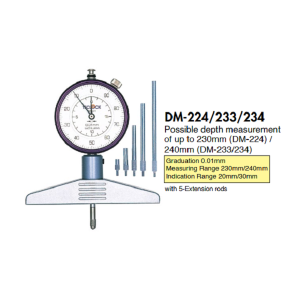 Đồng hồ đo độ sâu Teclock DM-224