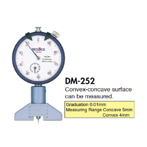 Đồng hồ đo độ lồi lõm Teclock DM-252