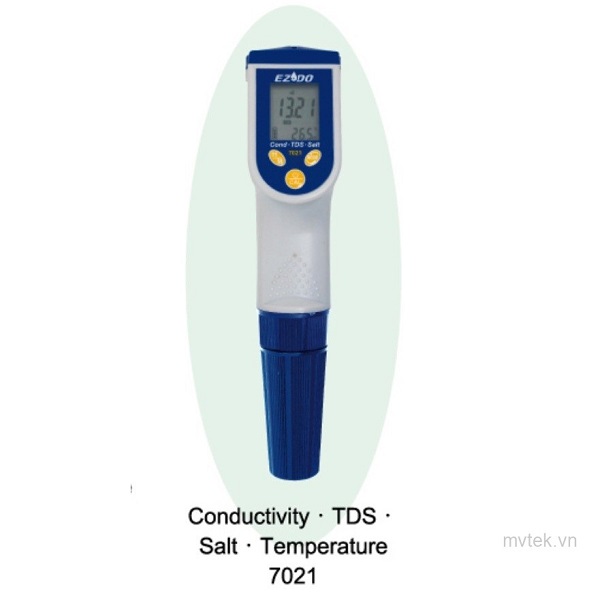7021-1 Máy đo EC TDS Độ mặn Nhiệt độ EZDO 7021